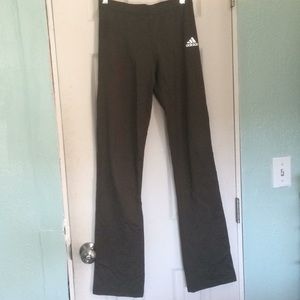 Adidas army green track pants